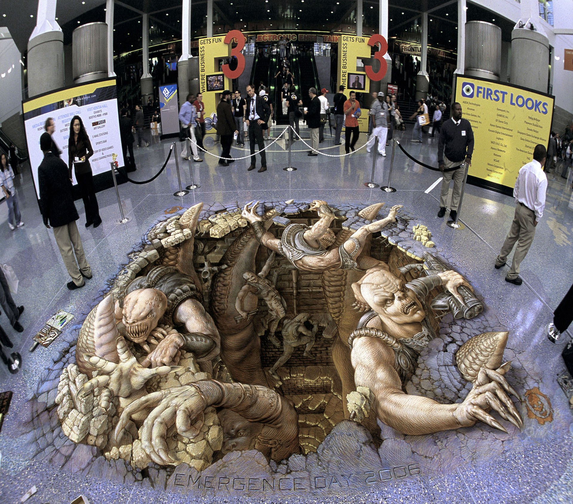 Kurt Wenner demons mural